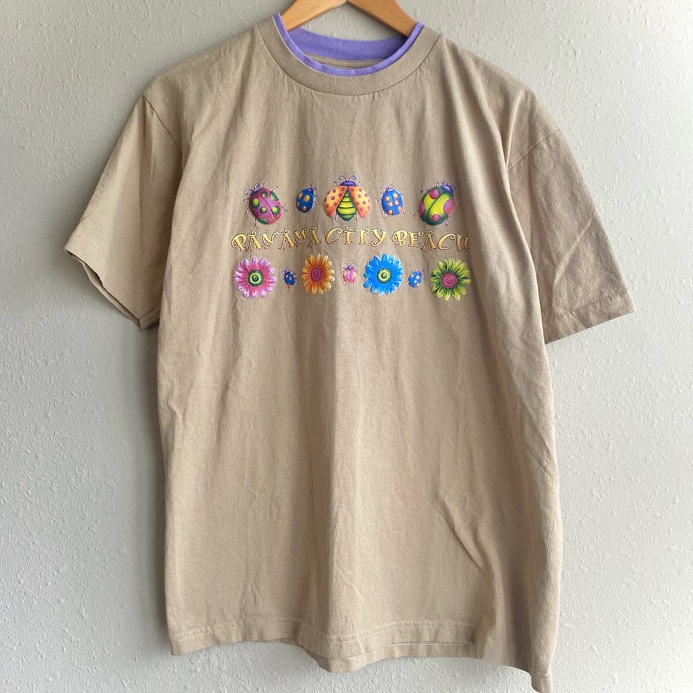 Y2K Panama City Rainbow Ladybug Shirt